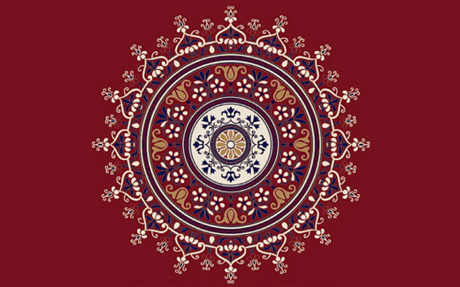 Mosque Carpet Core Patterns